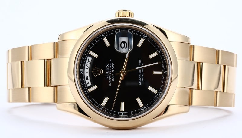 Rolex 18K Gold Day-Date 118208 Oyster