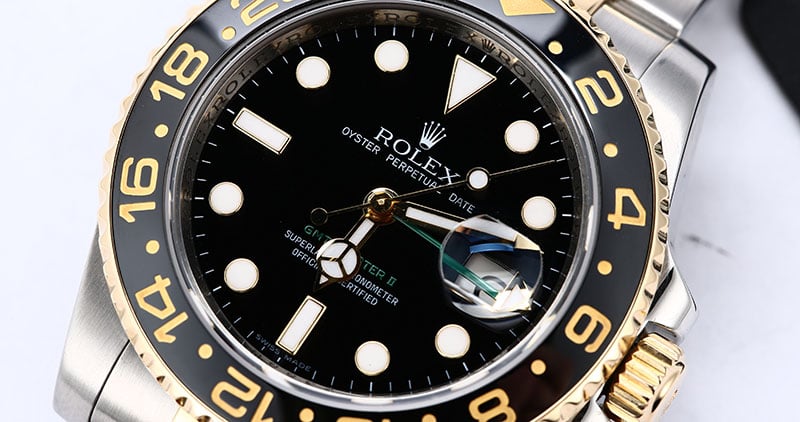 Rolex GMT Master 2 Steel and Gold 116713 Black Dial