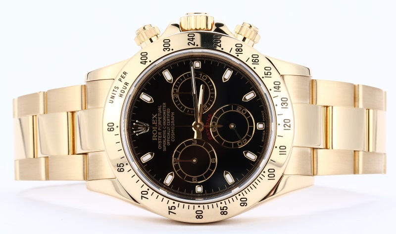 Rolex Daytona 18K 116528 Black Dial