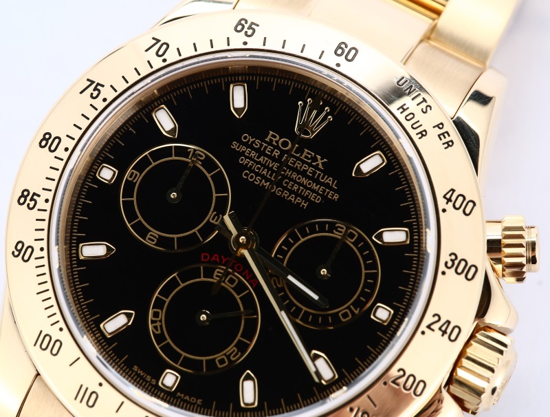 Rolex Daytona 18K 116528 Black Dial