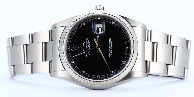 Rolex Oyster Datejust 16234 White Gold Bezel
