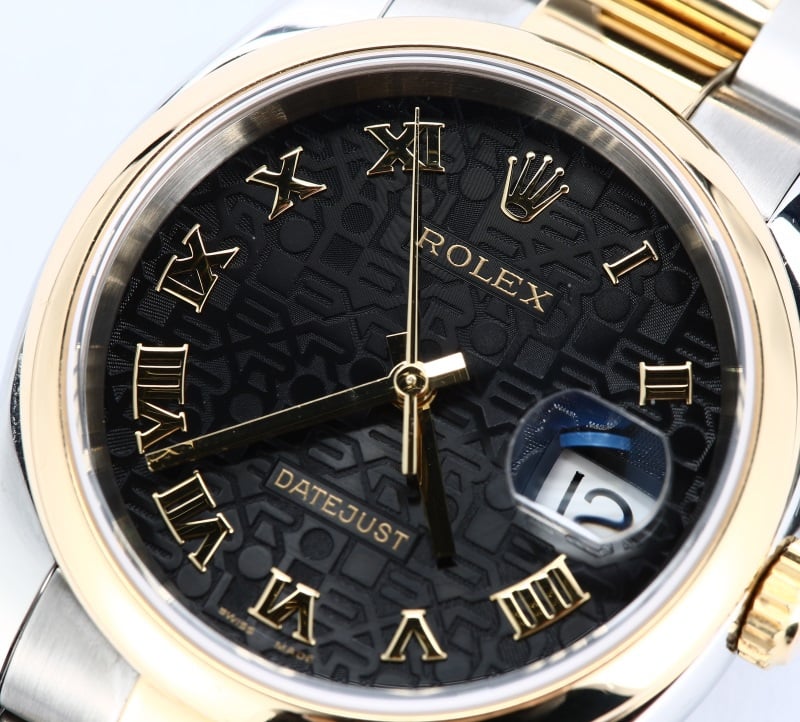 Rolex Datejust 116203 Black Roman Dial