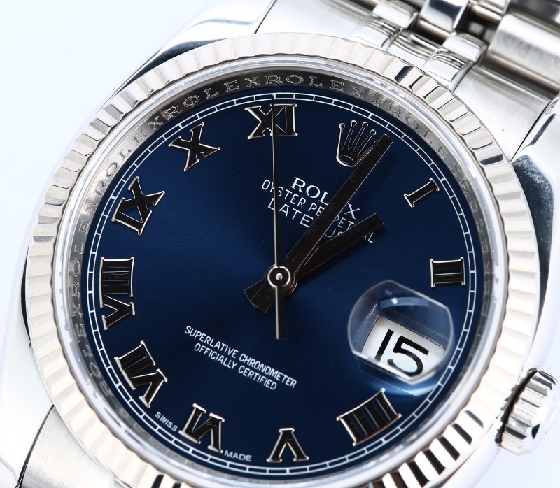 Rolex Datejust Blue 116234 Fluted Bezel