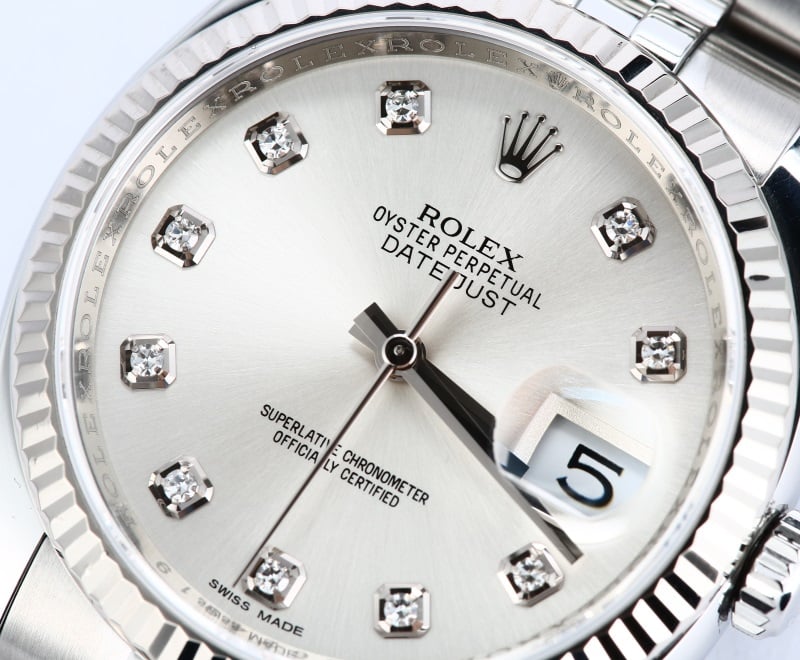 Rolex Datejust Stainless 116234 Diamond Dial