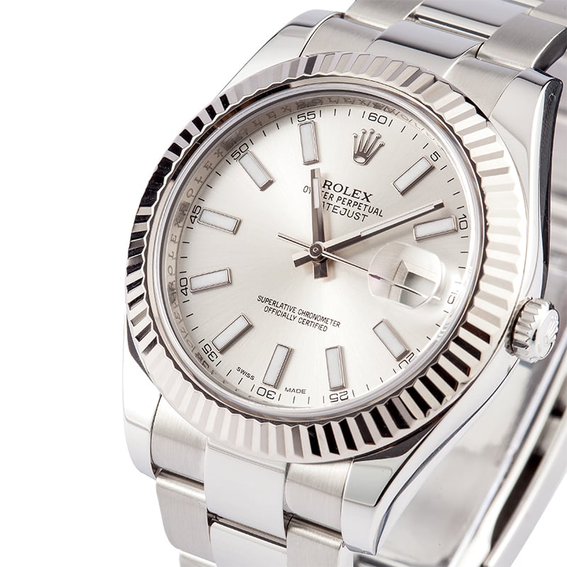 Rolex Datejust II 116334 41MM White Gold Bezel