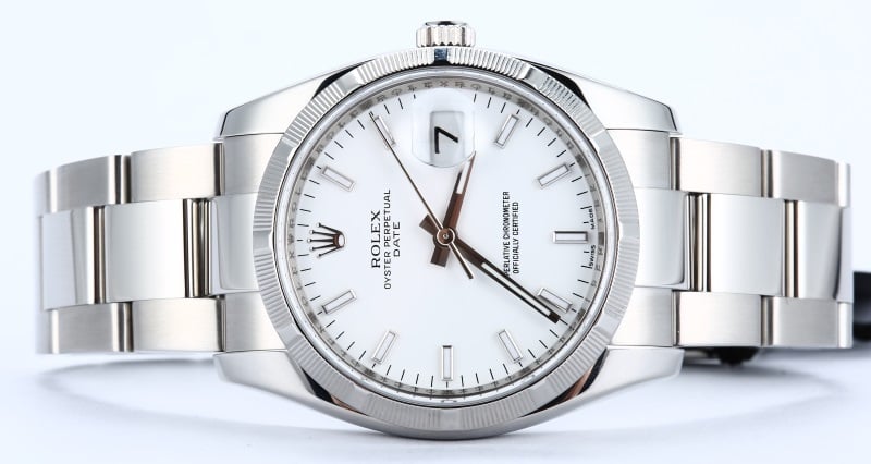 Rolex Date 115210 White