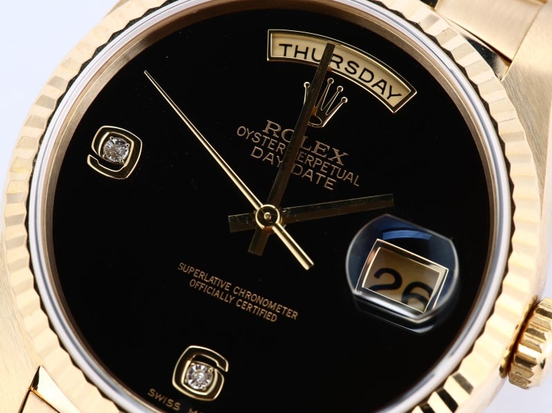Rolex Day-Date 18238 Onyx Diamond