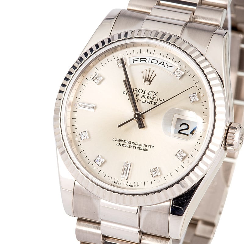 Rolex Diamond President 118239 White Gold