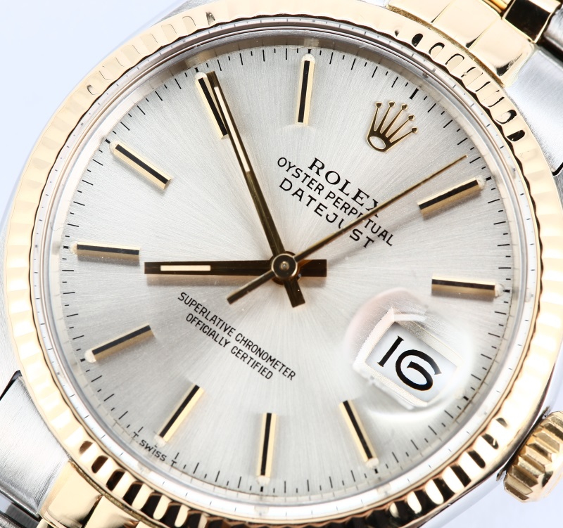 Rolex Two-Tone Datejust Silver Dial 16013