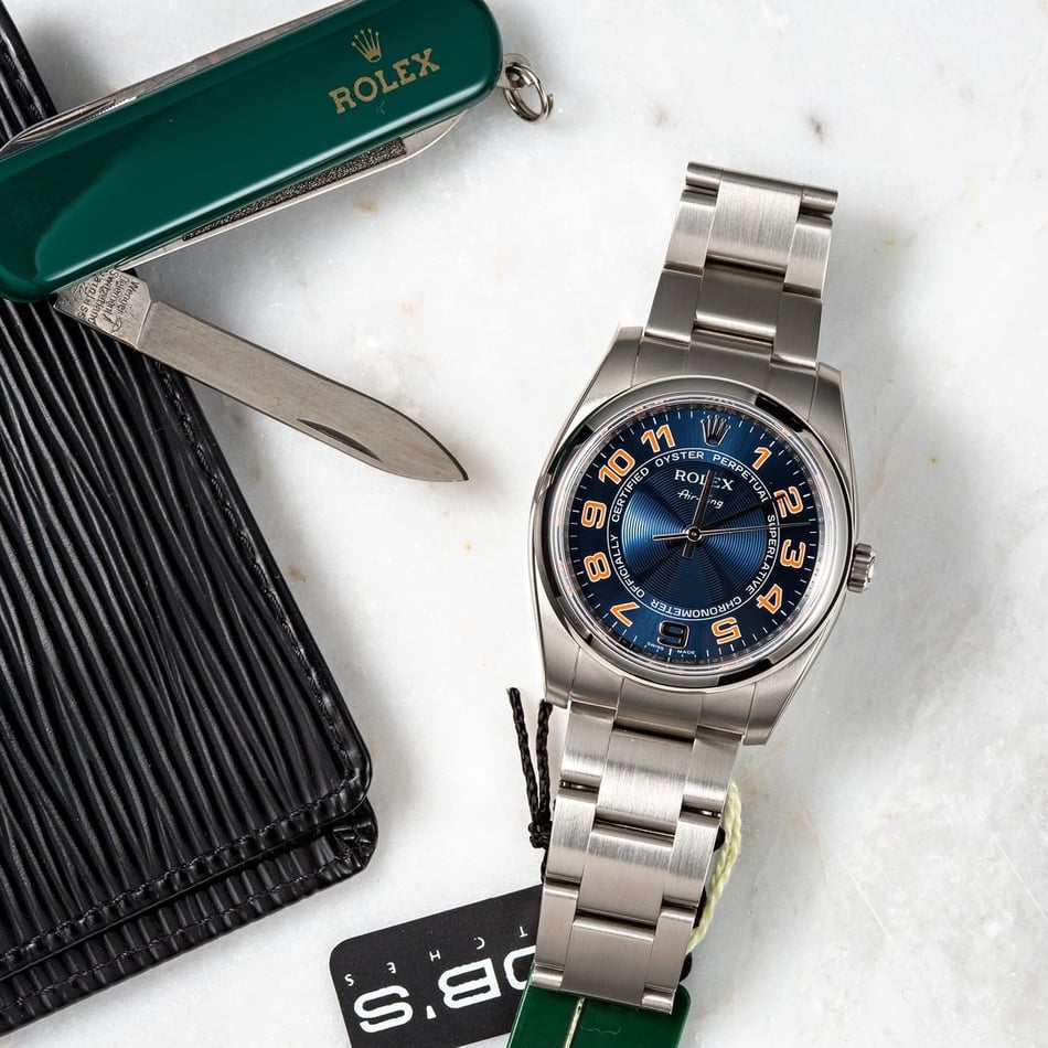 Rolex Air King 114200 Blue Concentric