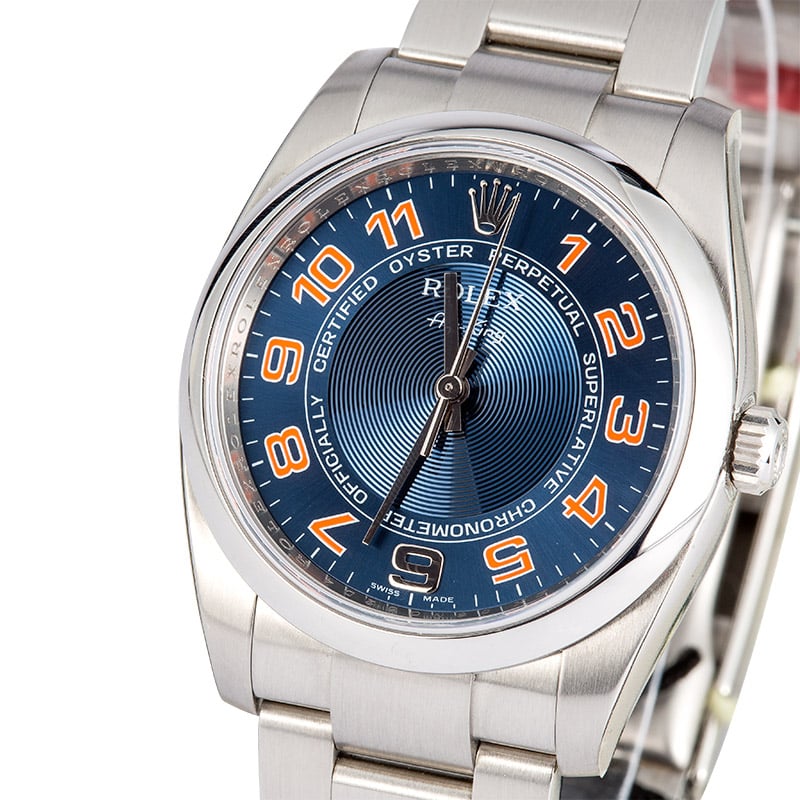 Rolex Air King 114200 Blue Concentric