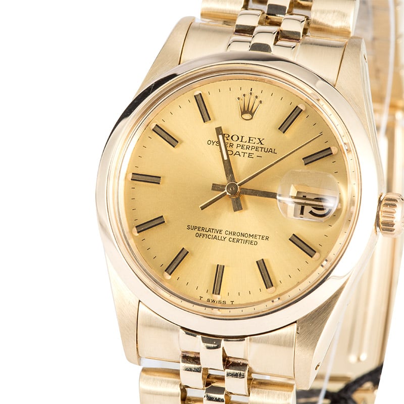 Rolex Yellow Gold Date 15007