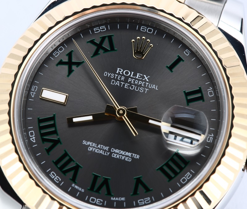 Rolex Two-Tone Datejust II 116333 Slate Dial