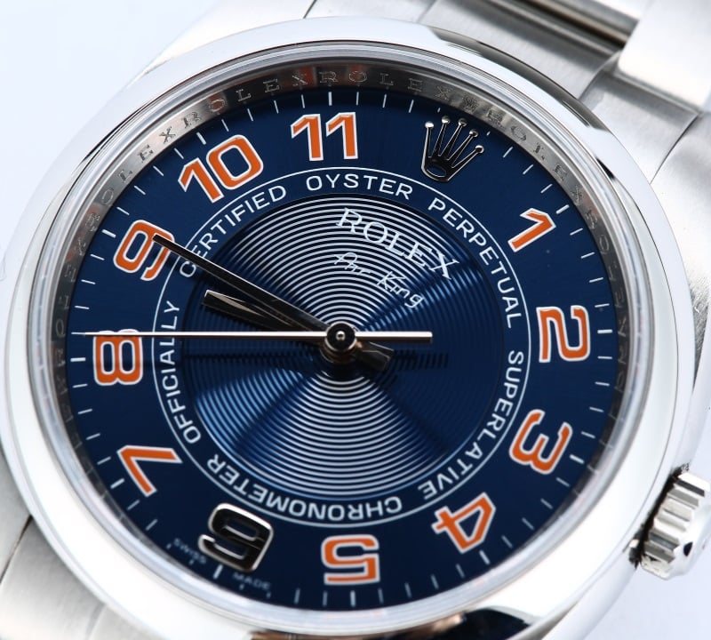 Rolex Air King 114200 Blue Concentric Dial