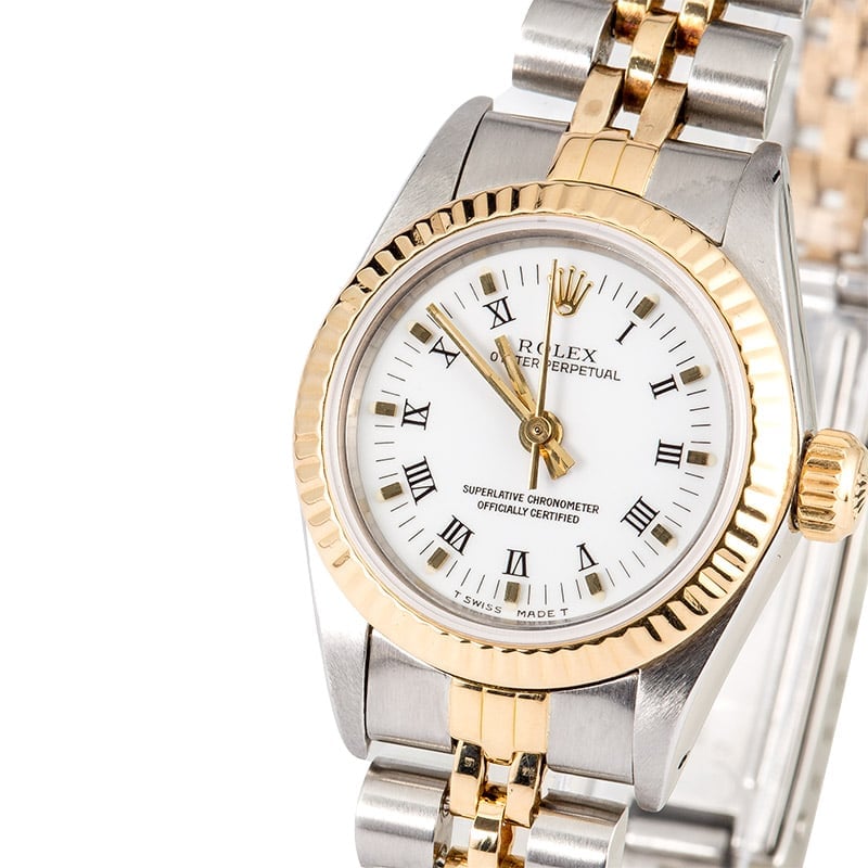Ladies Rolex Oyster Perpetual 67193 Roman