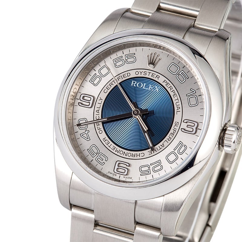 Rolex Oyster Perpetual 116000 Concentric Blue