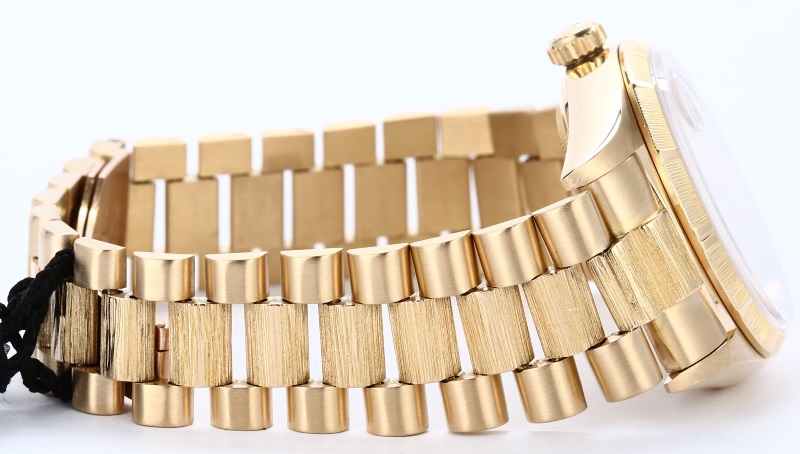 Rolex President Bark Finish 18078