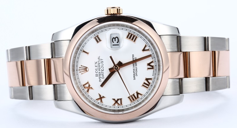 Rolex Datejust 116201 Two-Tone Rose Gold