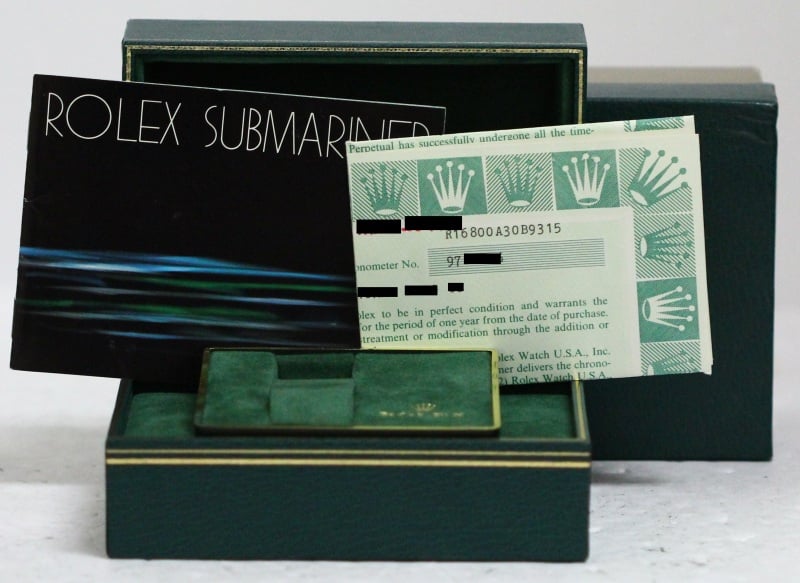 Submariner Rolex 16800 Sapphire Crystal