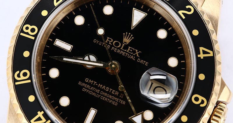 Rolex GMT Master 16758 Yellow Gold Jubilee