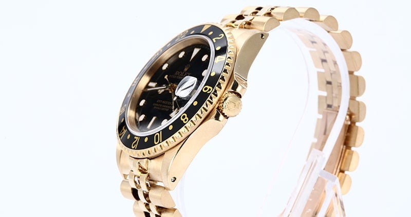 Rolex GMT Master 16758 Yellow Gold Jubilee
