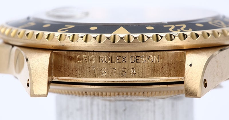 Rolex GMT Master 16758 Yellow Gold Jubilee