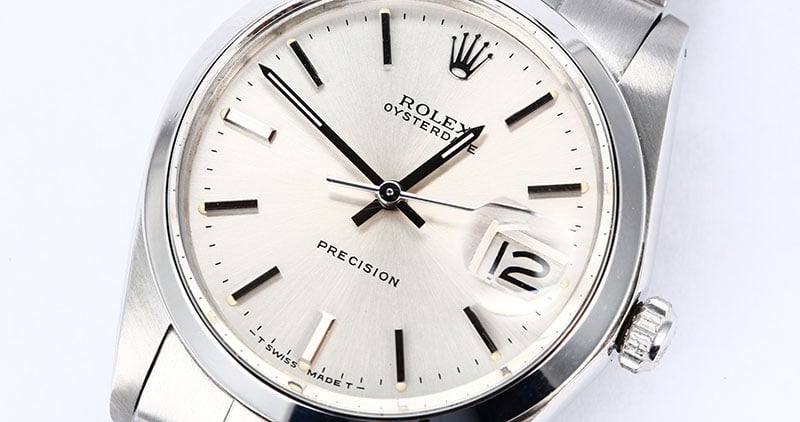 Certified Pre-Owned Rolex Oysterdate 6694 Silver