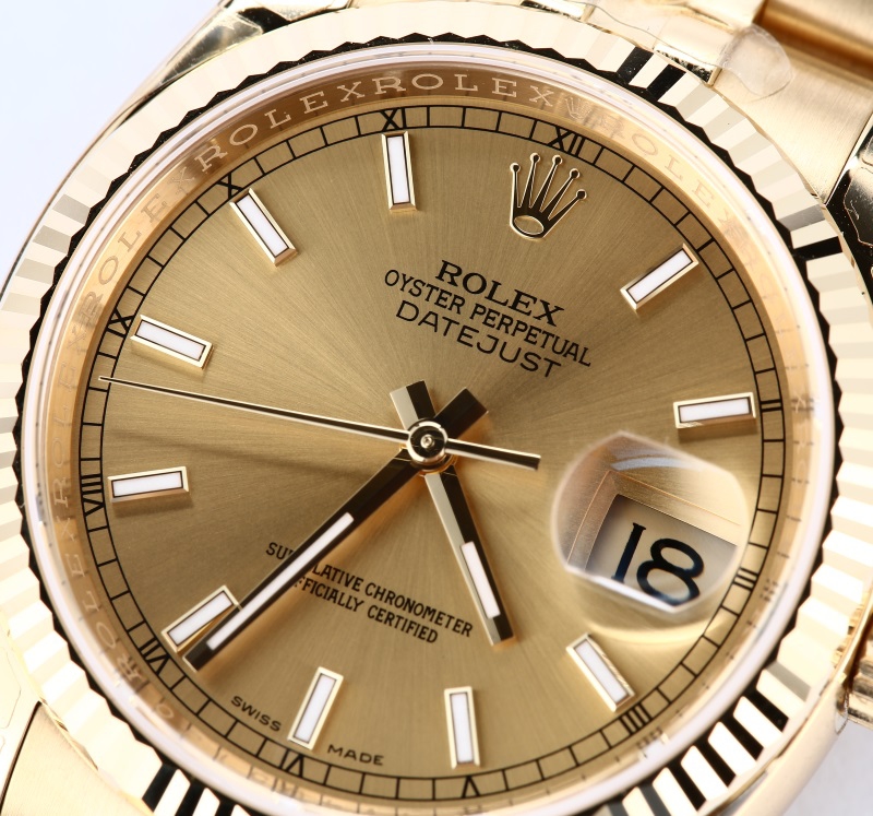 Rolex Gold Datejust 116238 Factory Stickers