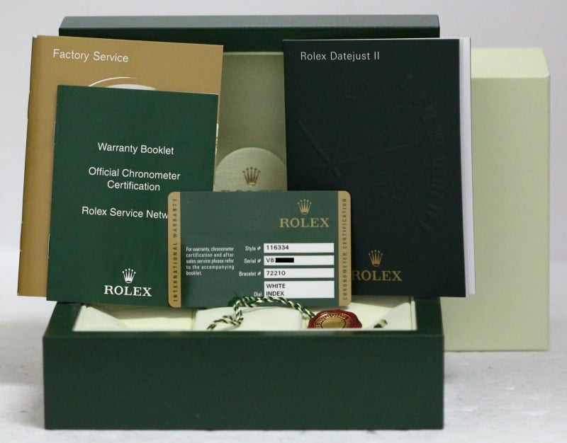 Rolex Datejust II 41MM 116334 White Dial