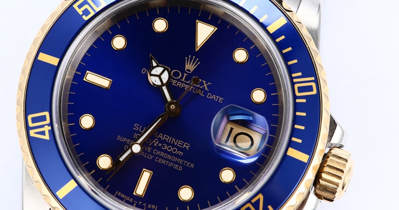 Rolex Submariner 16803 Blue Men's Watch