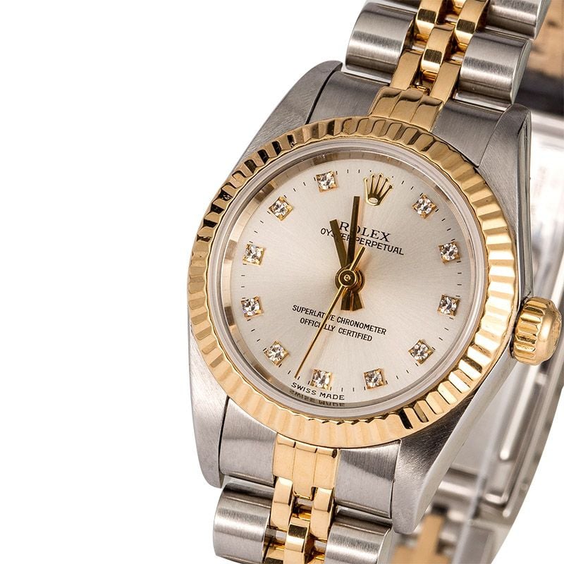 Women's Rolex Oyster Perpetual 76193 Diamond