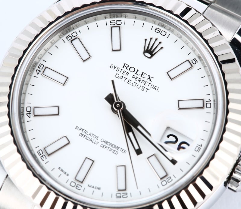 Rolex Datejust II 41MM 116334 White