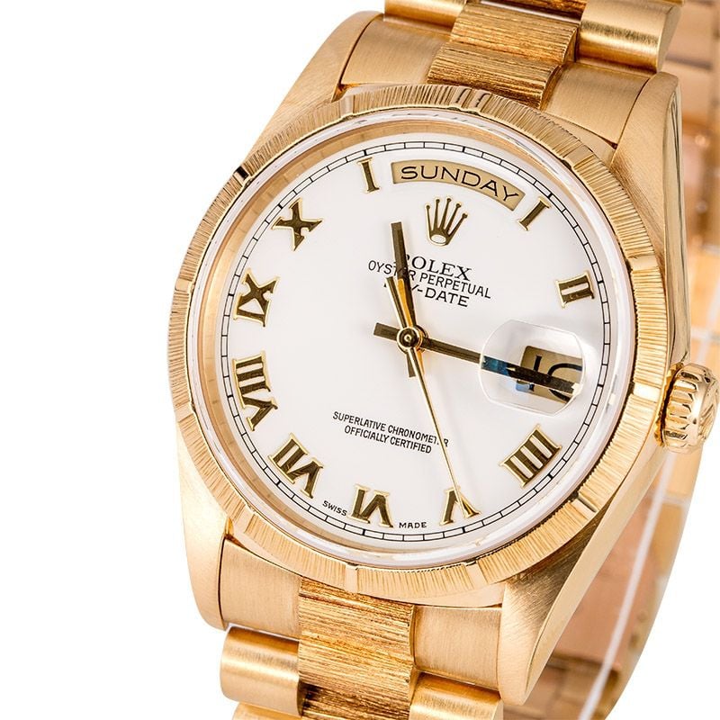 Men's Rolex Presidential 18248 White Roman