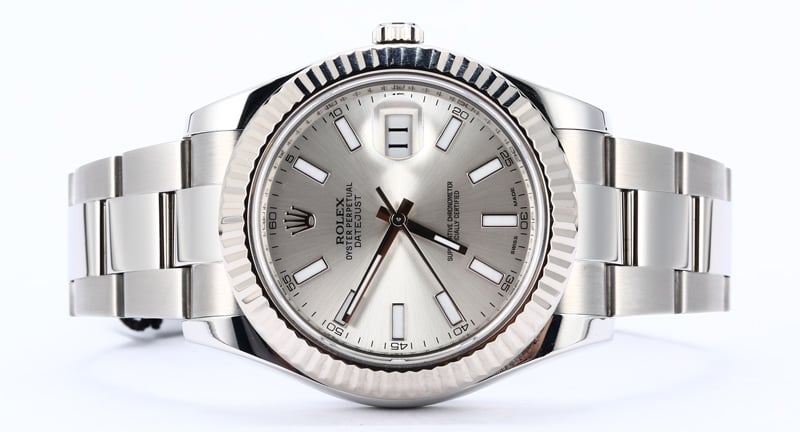 PreOwned Rolex Datejust 116334 Silver Dial