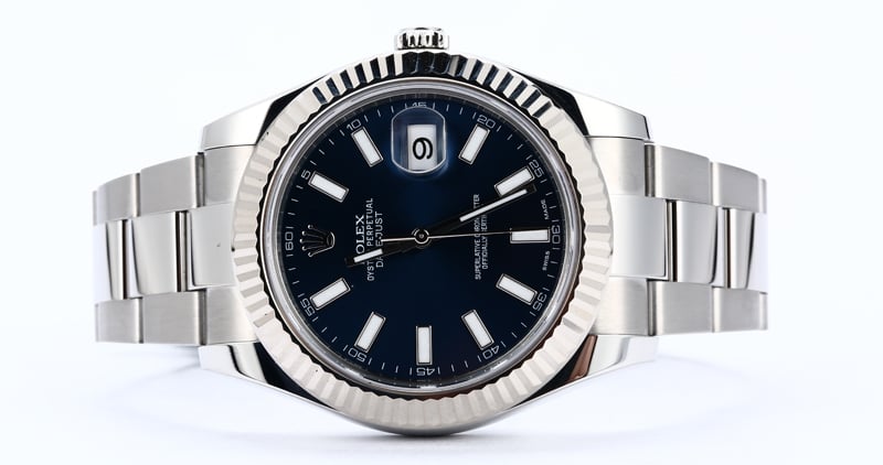 Men's Rolex Datejust II 116334BLSO Blue Dial