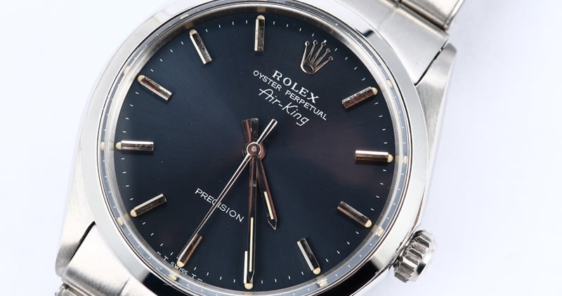 Men's Rolex Air-King 5500 Slate Dial