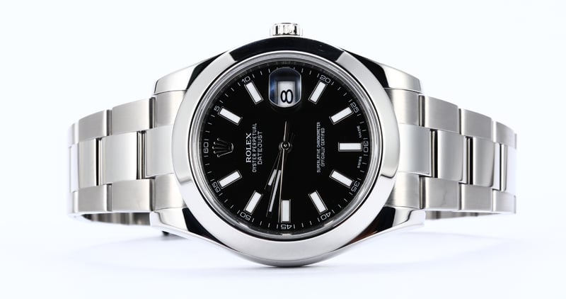 Men's Rolex Datejust II 116300BKSO Black Dial