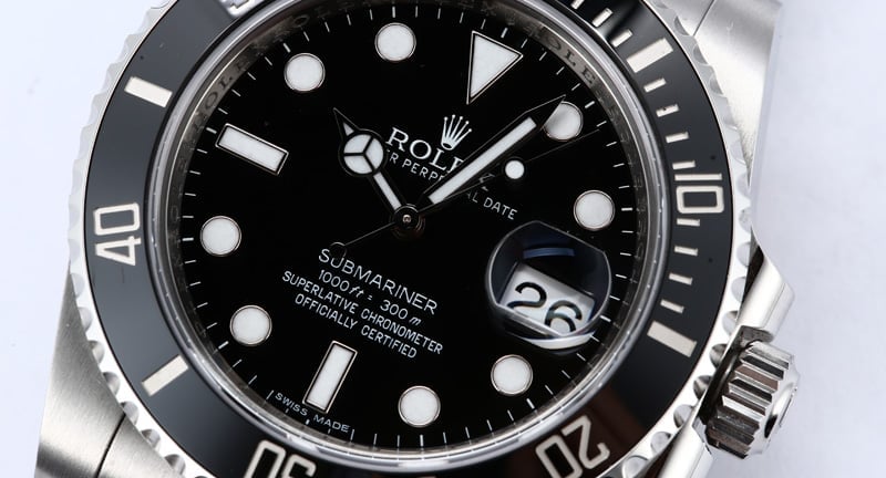 Black Rolex Submariner 14060 Men's Watch