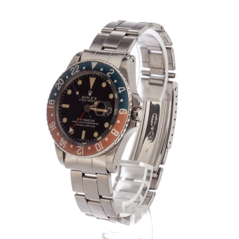 Men's Vintage Rolex GMT-Master 1675 Steel Pepsi