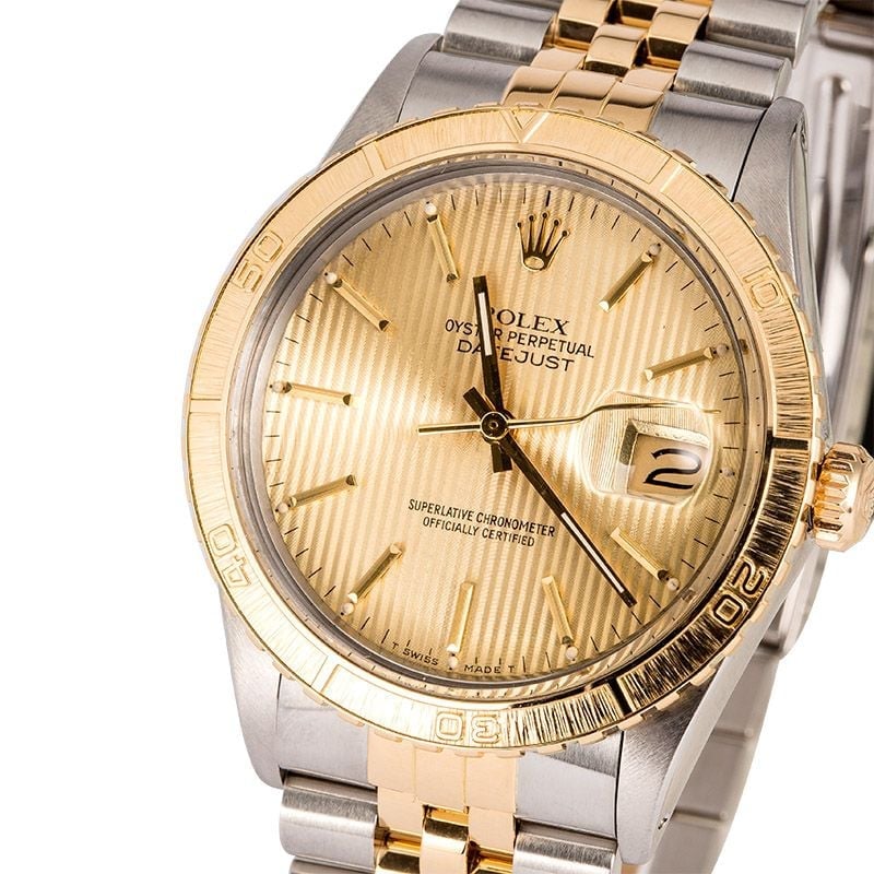 Rolex Thunderbird Datejust 16253 Champagne Tapestry