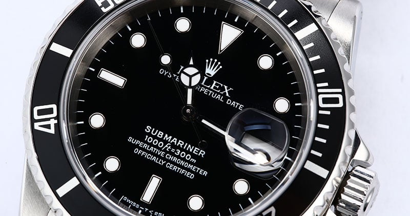 Men's Rolex Submariner 16610 Steel Oyster Band