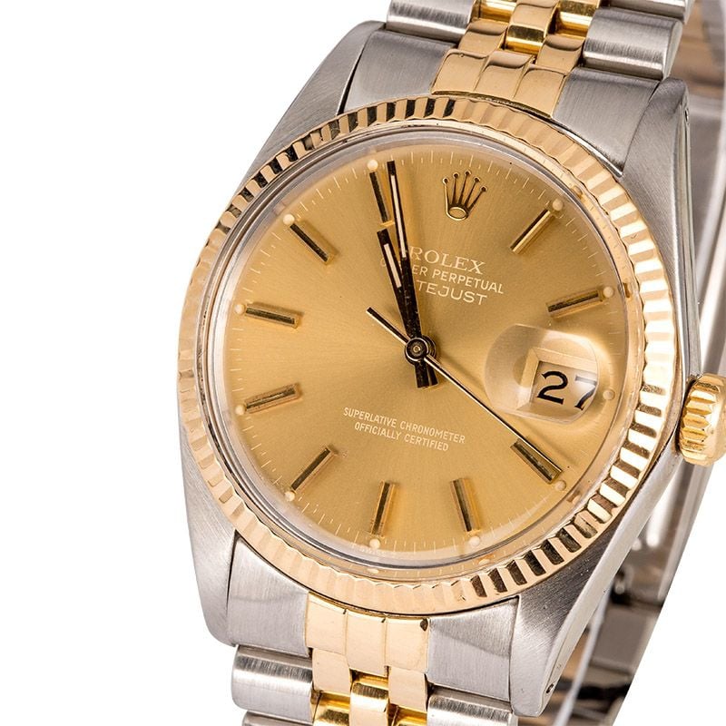 Men's Rolex Datejust 16013 Fluted Bezel