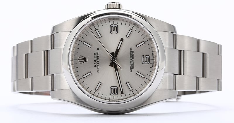 Unworn Rolex Oyster Perpetual 116000 Silver Dial