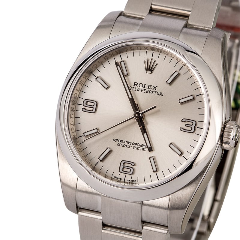 Unworn Rolex Oyster Perpetual 116000 Silver Dial