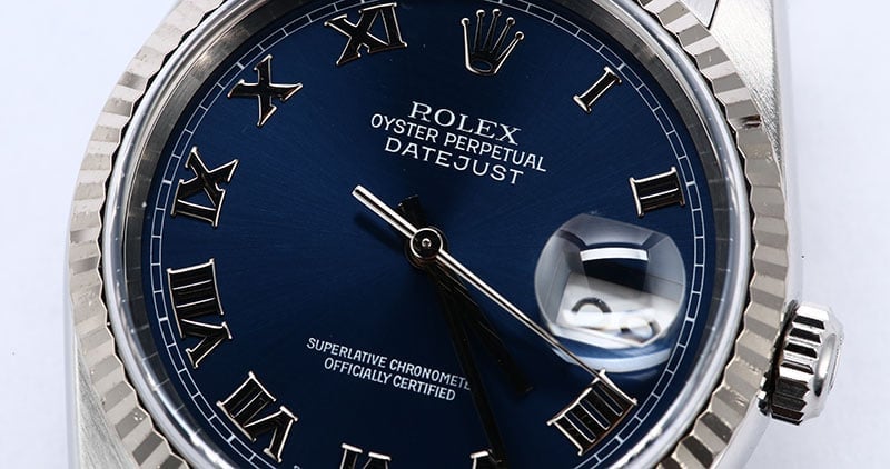 Rolex Datejust 16234 Blue Roman Dial