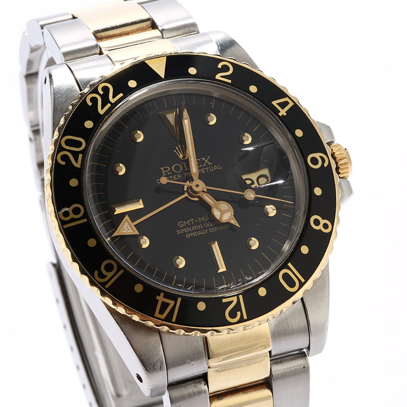 Vintage 1979 Rolex GMT-Master 1675 Black Nipple Dial