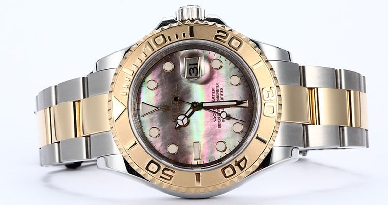 Rolex Yacht-Master 16623 Black Mother Of Pearl