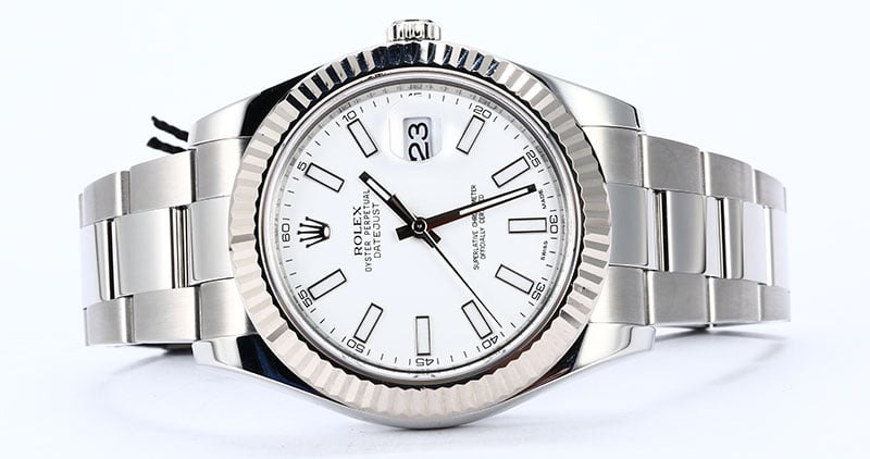 Rolex Datejust II 116334 White Luminous Dial