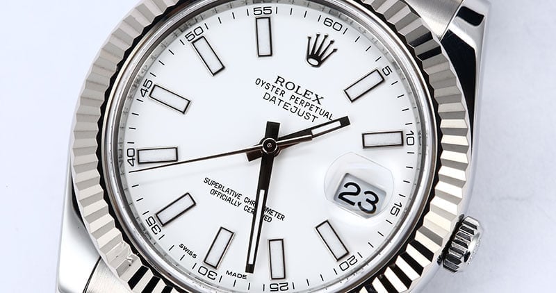 Rolex Datejust II 116334 White Luminous Dial