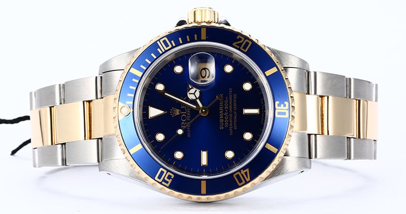 PreOwned Rolex Submariner 16613 Two Tone Oyster